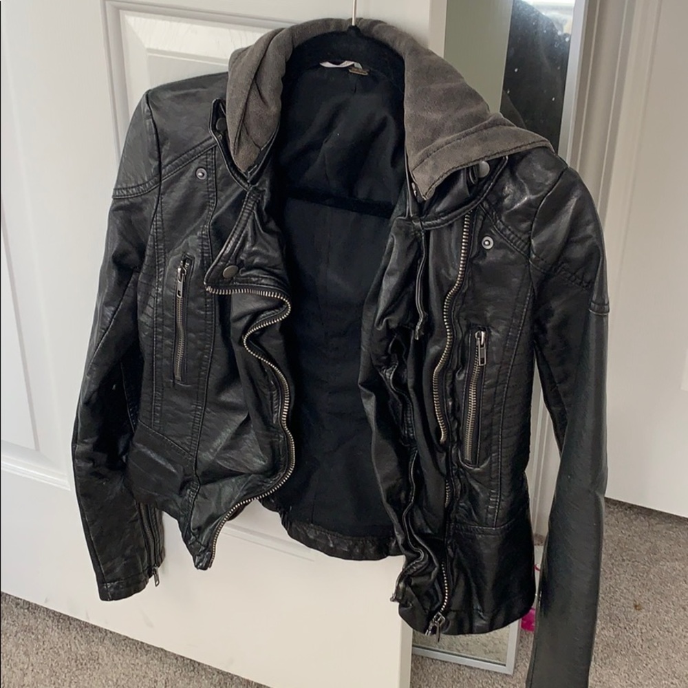 Free people vegan leather jacket